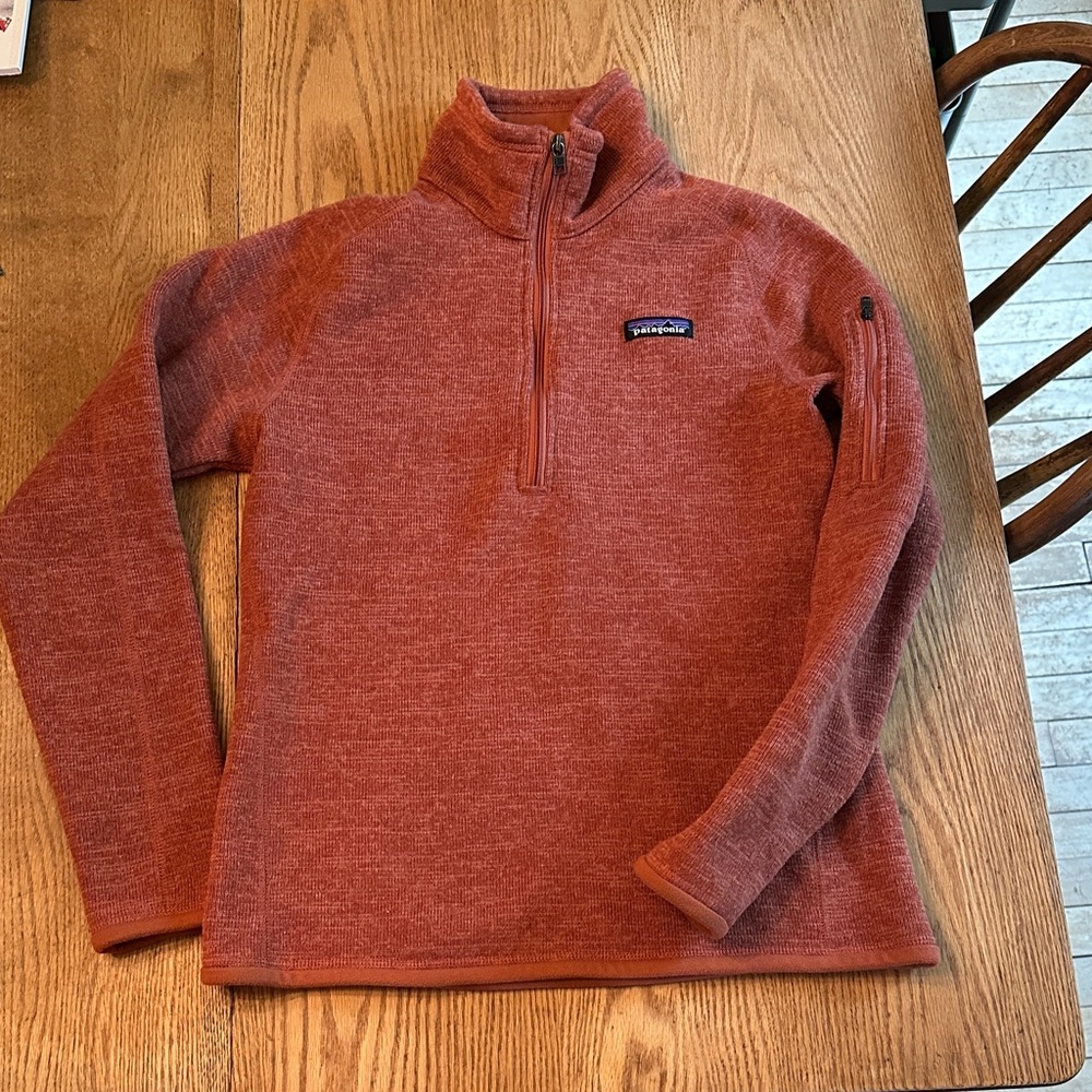 Patagonia Rust Red Fleece Pullover